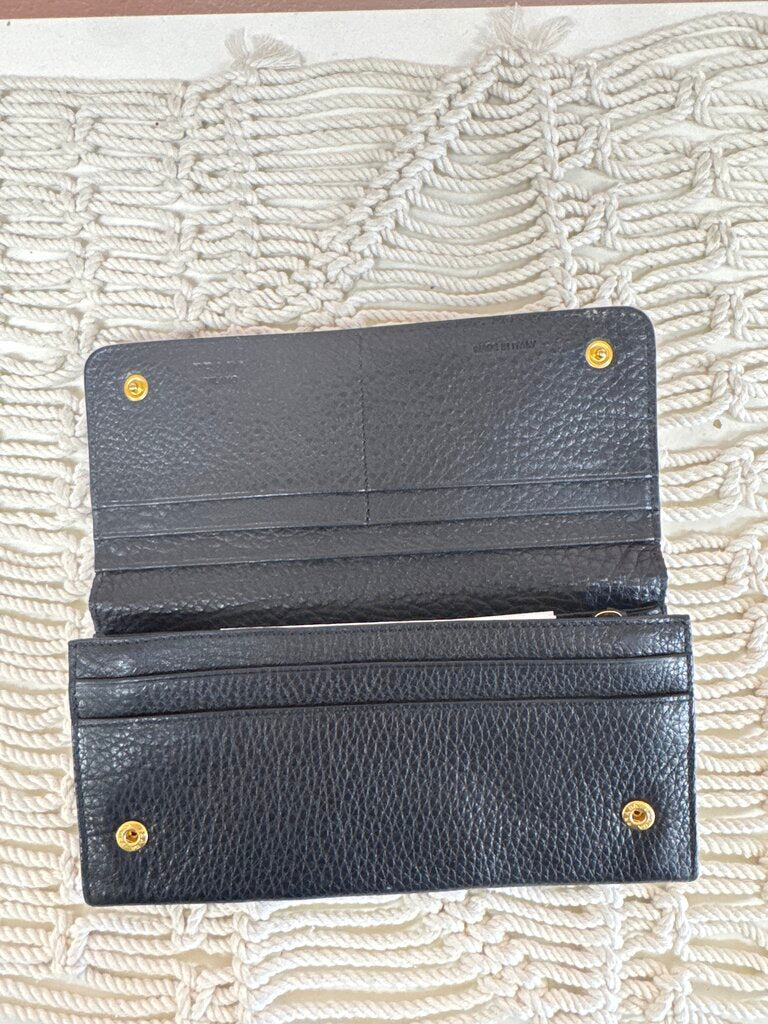 Prada Vitello Daino Leather Wallet