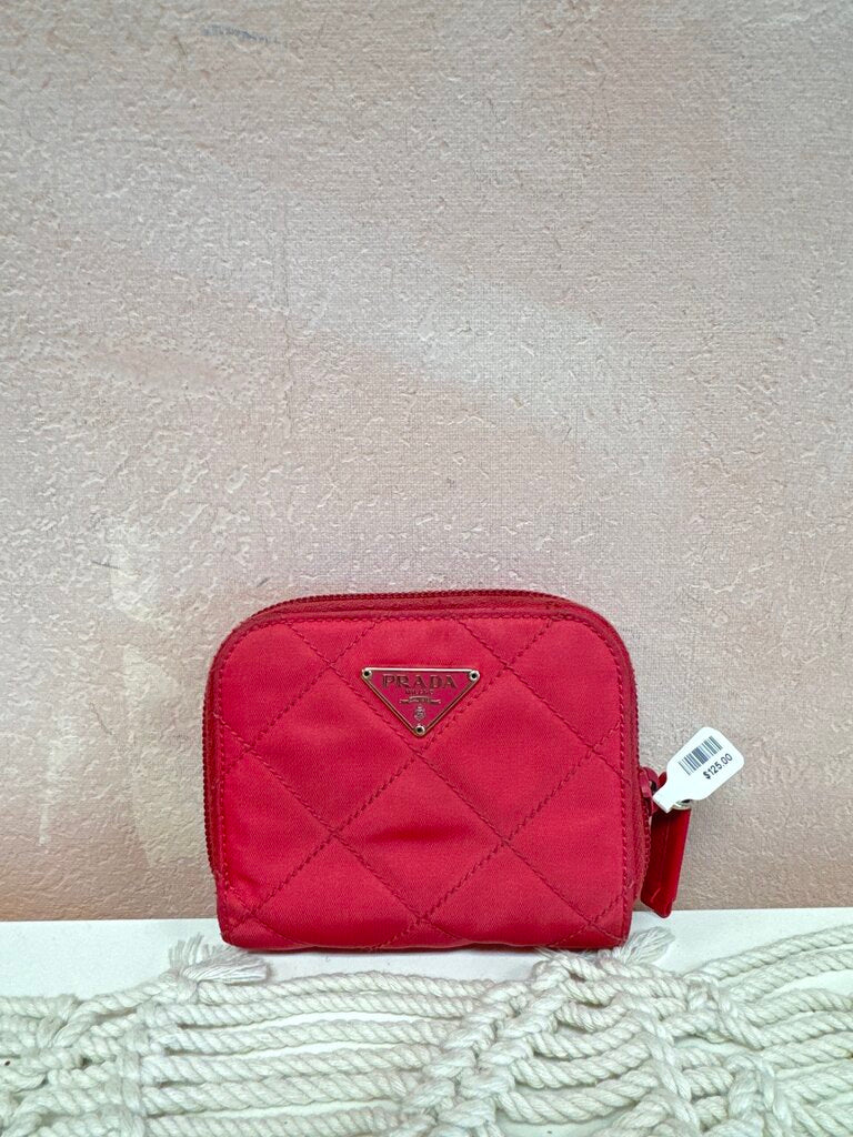 Prada Quilted Mini Nylon Zippy Wallet (As Is)