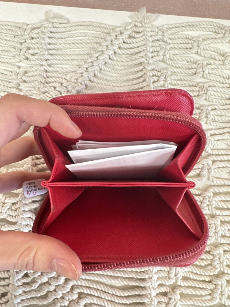 Prada Quilted Mini Nylon Zippy Wallet (As Is)