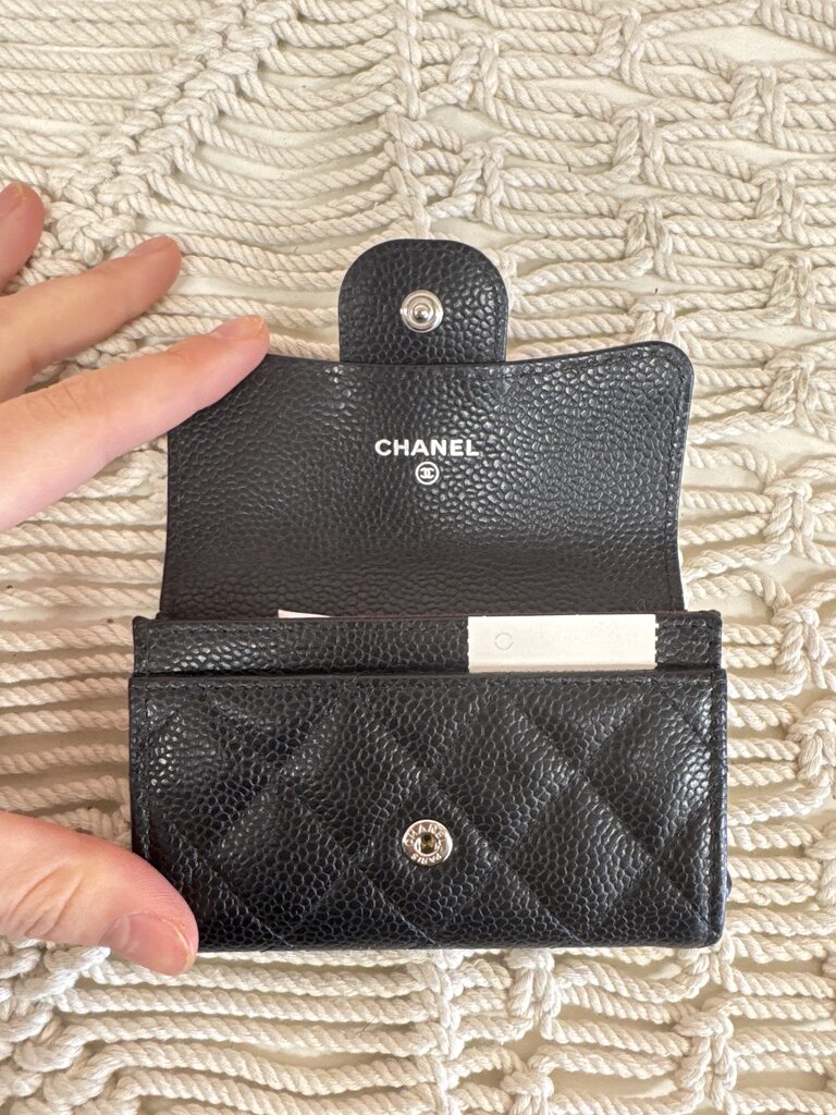 Chanel Quilted Card Holder 2019-2020 Karl Lagerfeld Collection w/ Dustbag