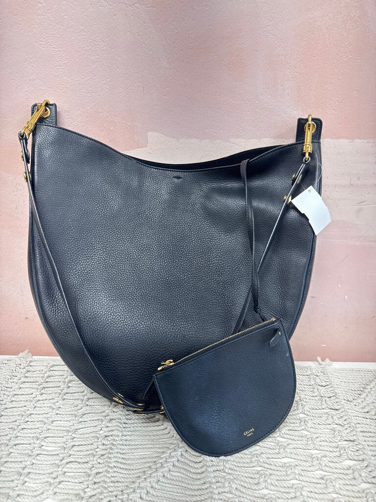 Celine Calfskin Trotteur Medium Hobo w/ Pochette