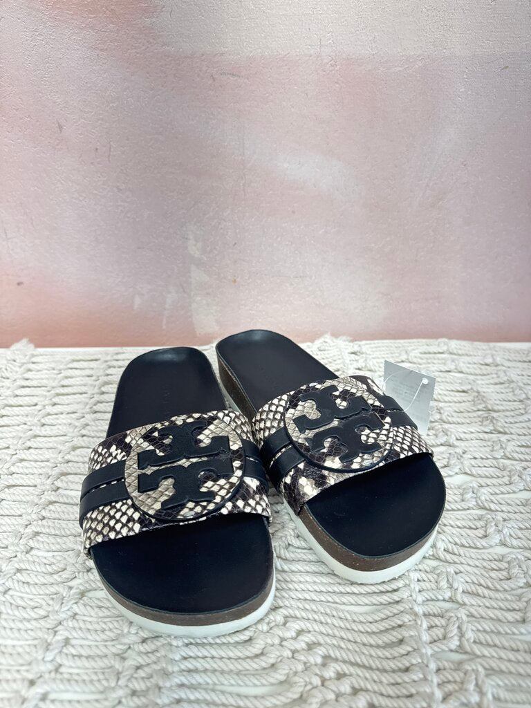 Tory Burch Leigh Snake Print Sandal NWT