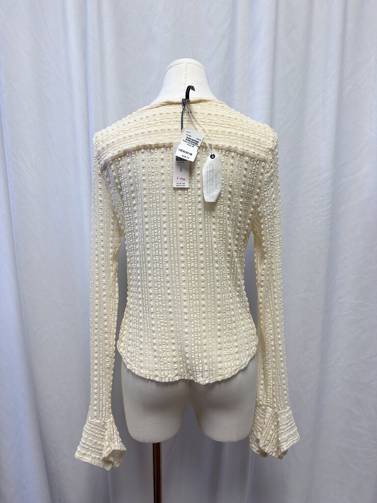 Anthropologie Ivory Crochet Top