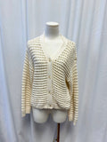 Naadam Cotton Wide Knit Button Up Sweater