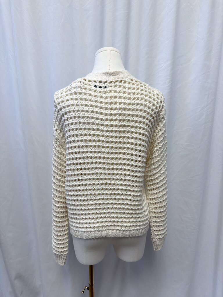 Naadam Cotton Wide Knit Button Up Sweater