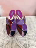 Pucci Multi Color Corduroy Mule