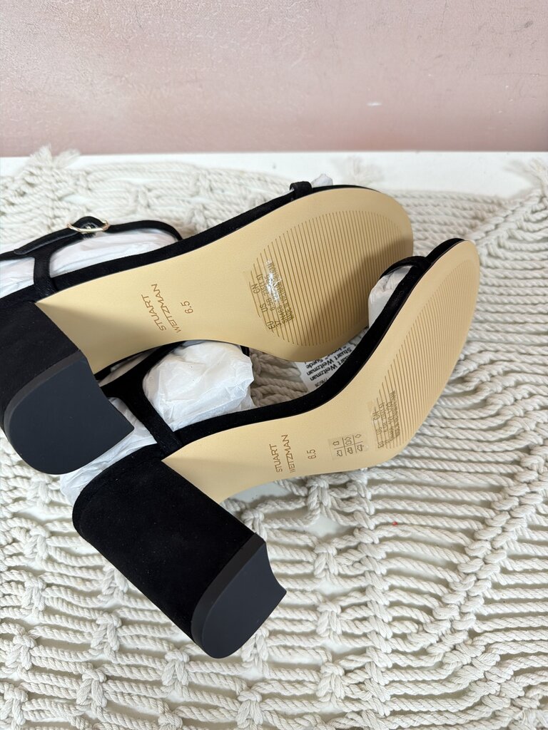 Stuart Weitzman "Jones" Suede Block Heel w/ Box NWT