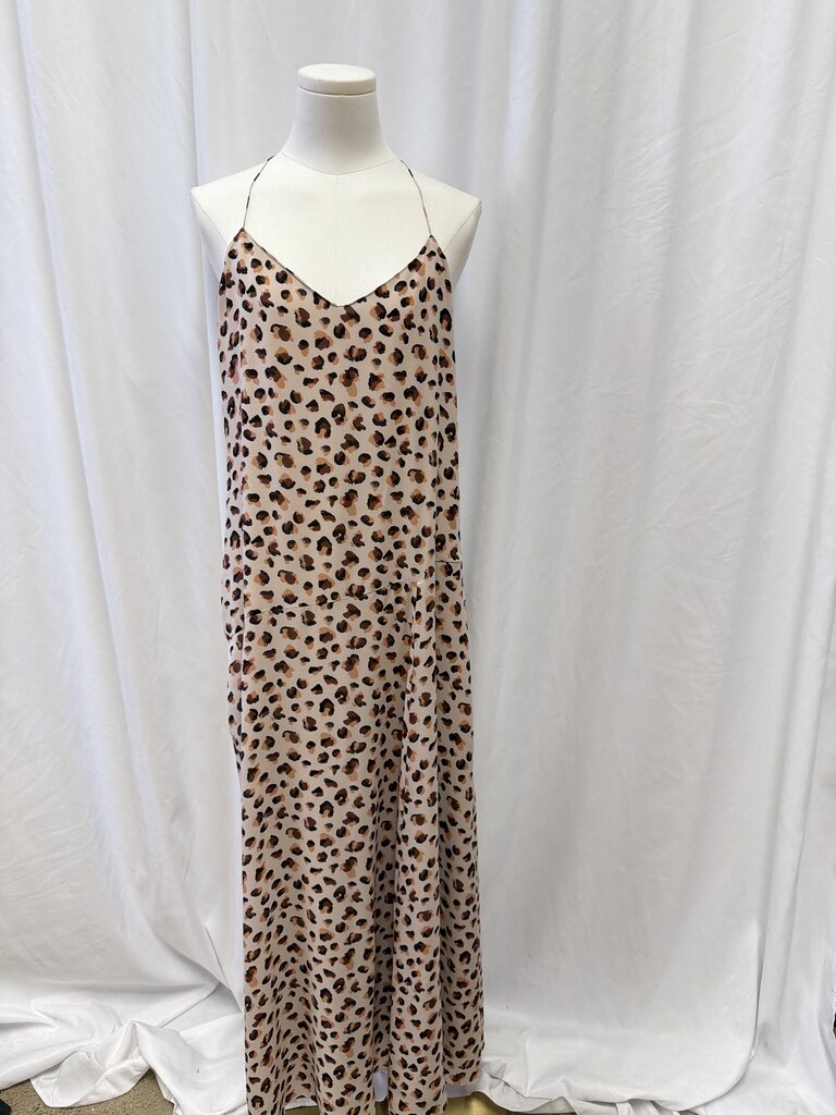 Theory Animal Print Silk Dress