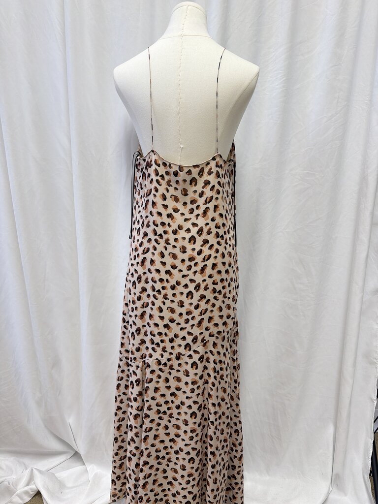 Theory Animal Print Silk Dress