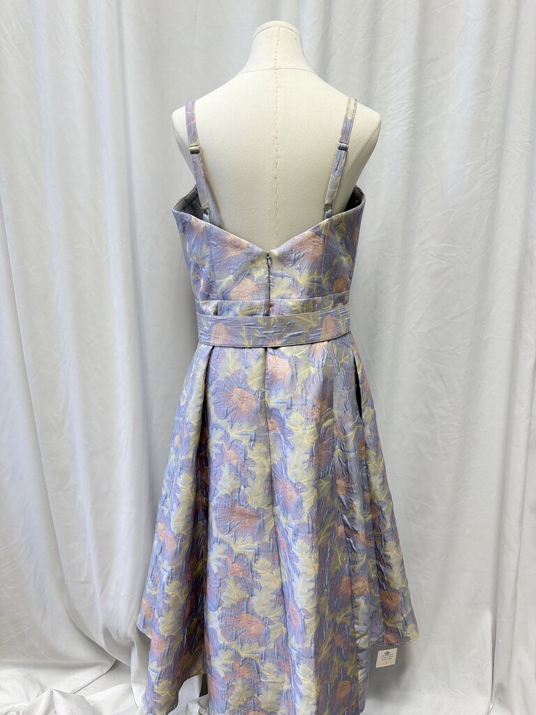 Abbey Glass Floral Dress w/ Belt NWT