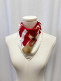 Burberry "Scattered Florals" Check Watercolor Print Silk Scarf