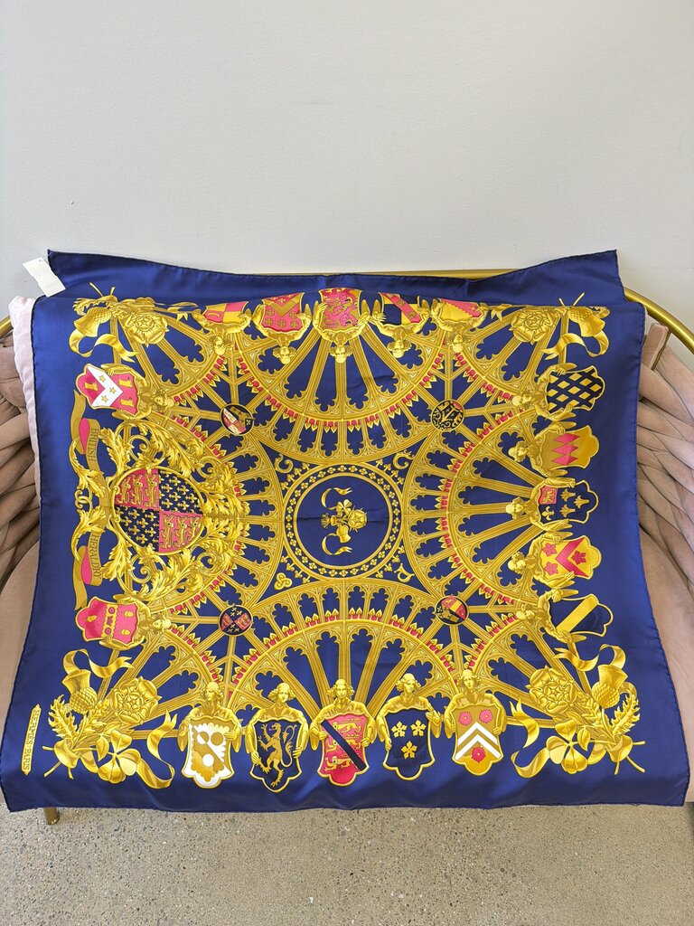Hermes "British Heraldry" Silk Scarf