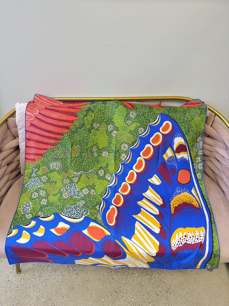 Hermes "L'Espirit De La Foret" Silk Scarf by Alice Shirley Spring/Summer '19 w/ Box