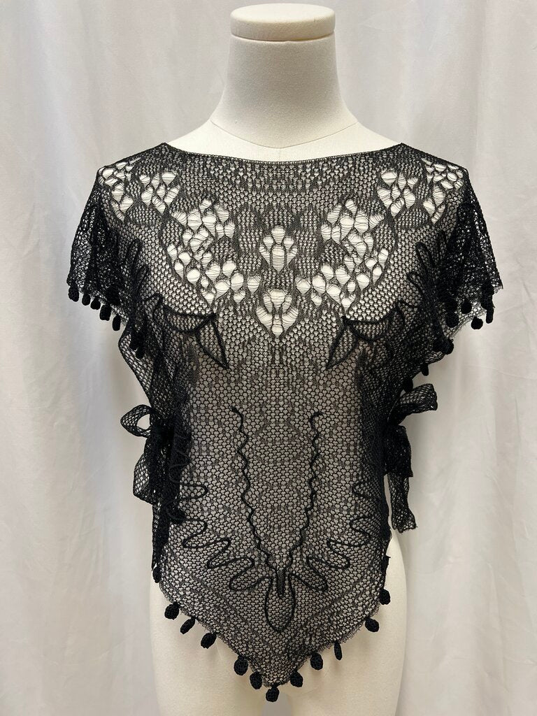 Dior Silk Lace Pattern Poncho