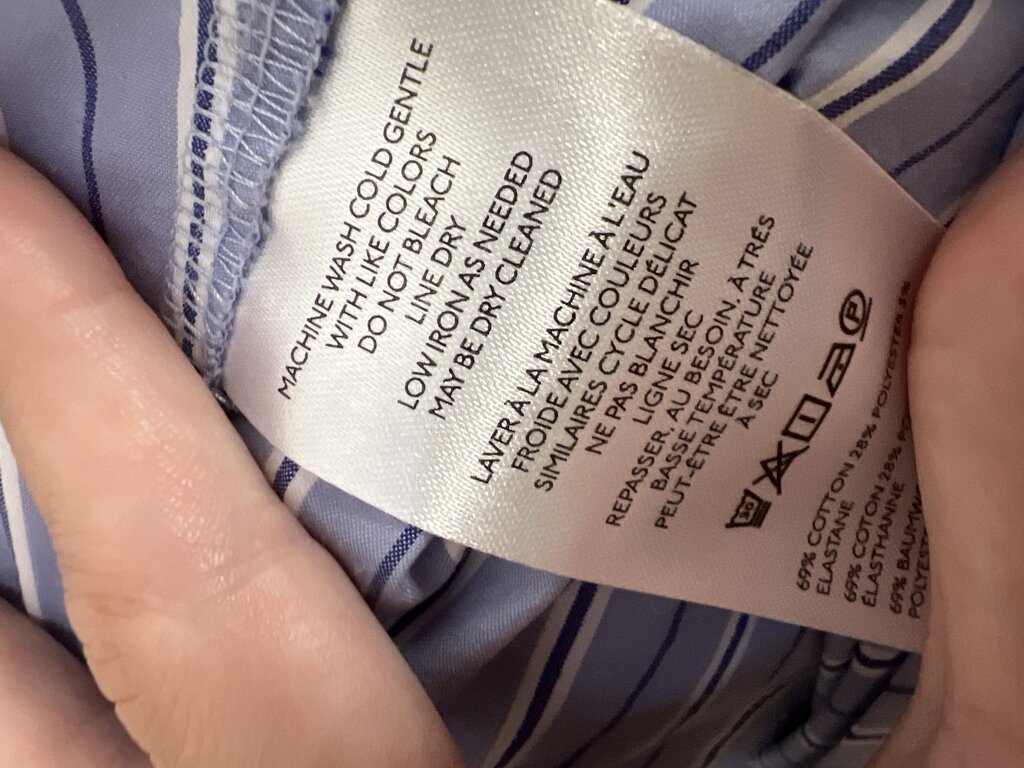 Maeve Pinstriped Wrap Button Up Dress