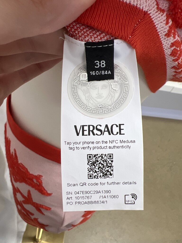 Versace Barocco Sea Cropped Tank and Skirt Set
