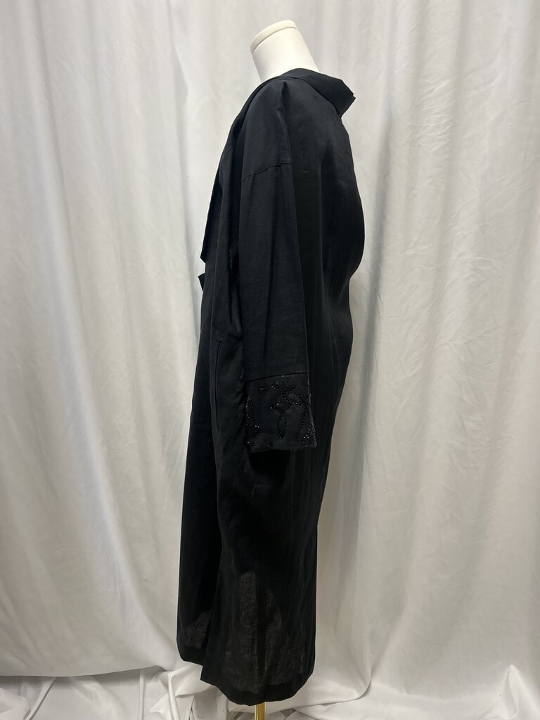 Bitte Kai Rand Linen Duster Embellished Sleeve Cuff