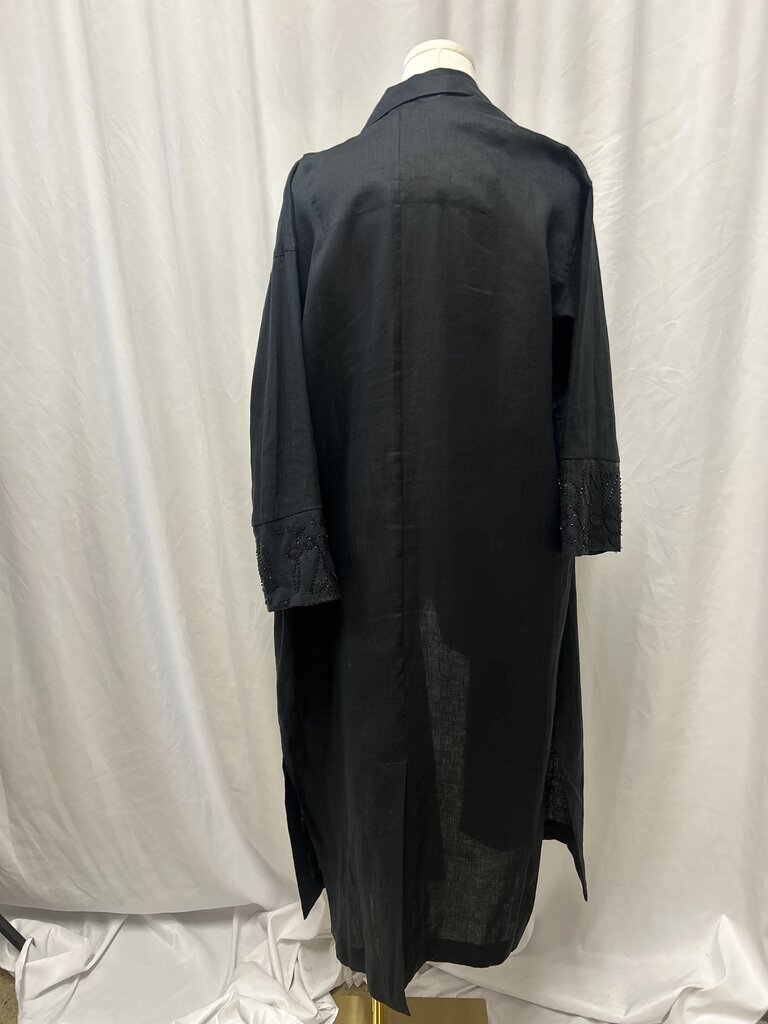 Bitte Kai Rand Linen Duster Embellished Sleeve Cuff