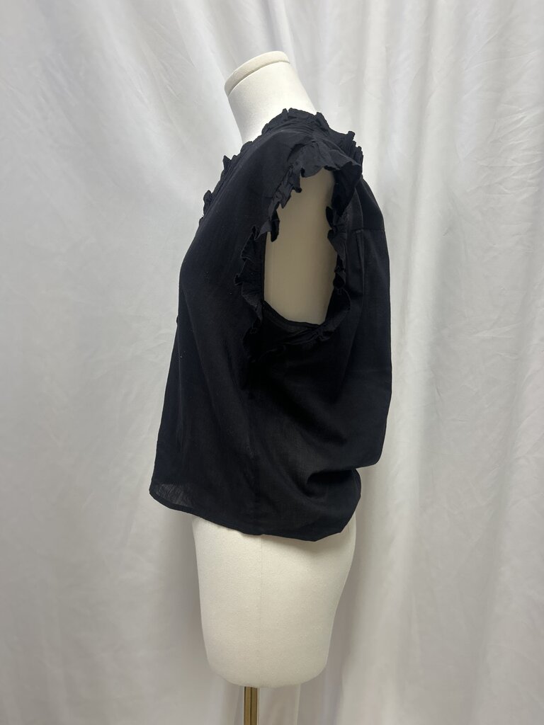 Elan Ruffle Sleeve Blouse