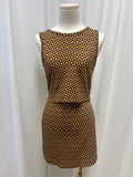 Leset Retro Cropped Top and Skirt Set