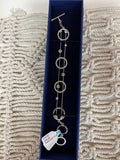Swarovski Circle Chain Crystal Bracelet w/ Box
