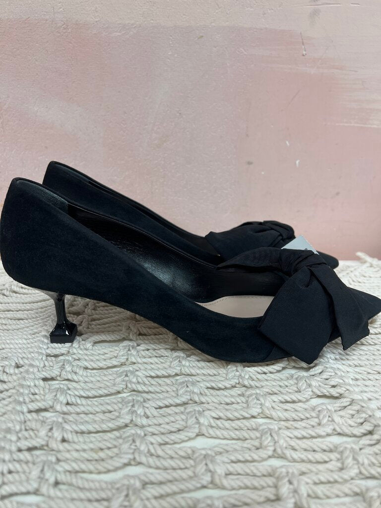 Miu Miu Suede Bow Pump w/ Box and Dustbag