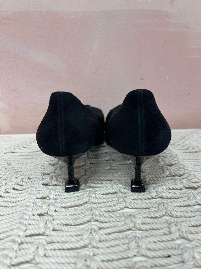 Miu Miu Suede Bow Pump w/ Box and Dustbag