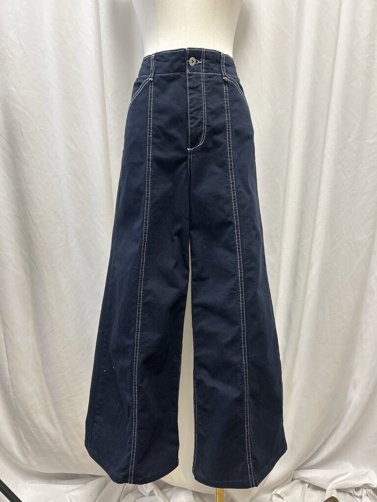 Maeve Wide Leg Top Stitch Pant