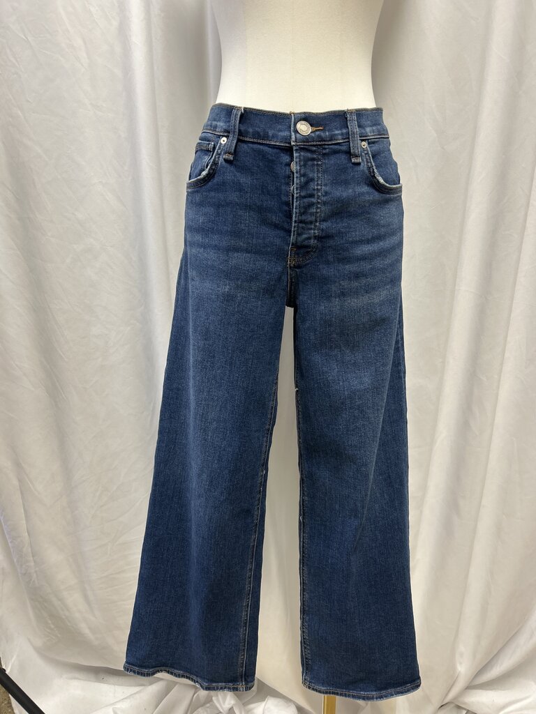 Hudson Wide Leg Medium Wash Jean