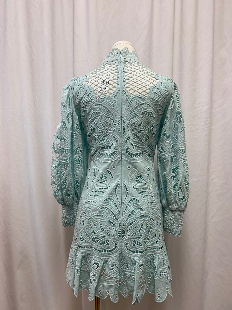 Alice + Olivia Yazmin Eyelet Mini Dress