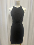 Alexander Wang Cotton Front Knot Halter Dress