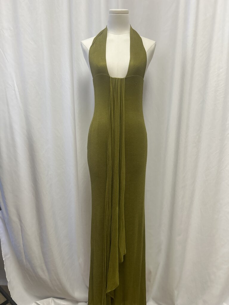 Savannah Morrow Halter Top Front Panel Maxi Dress