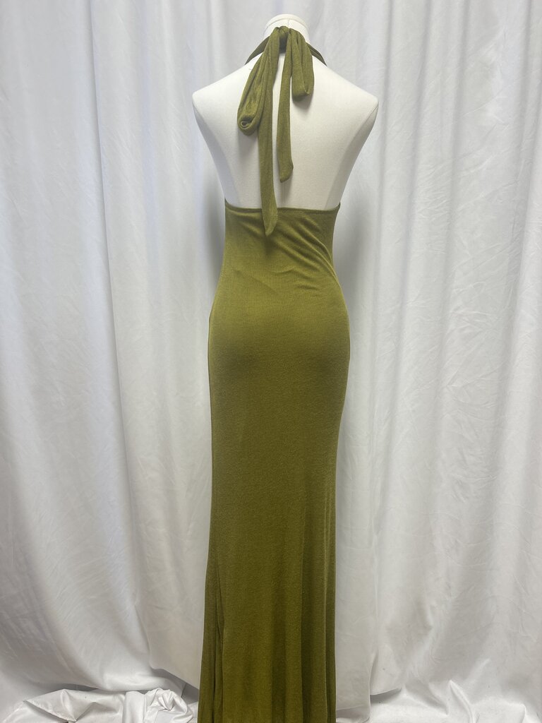 Savannah Morrow Halter Top Front Panel Maxi Dress