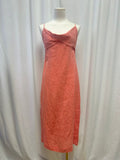 Matthew Burch Linen Cowl Neck Maxi Dress
