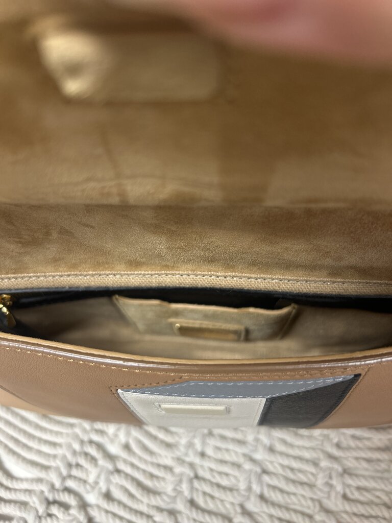 Fendi Medium Geometric Color Block Baguette