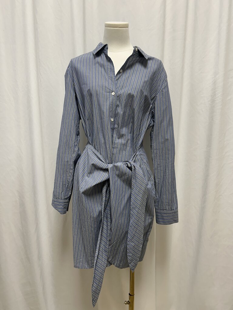 Rails Pinstripe Button Up Dress