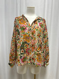 ba&sh Paisley Long Sleeve Blouse