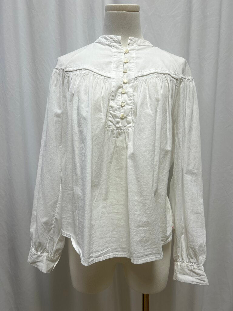Xirena Cotton Long Sleeve Quarter Button Up