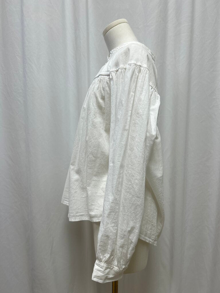 Xirena Cotton Long Sleeve Quarter Button Up