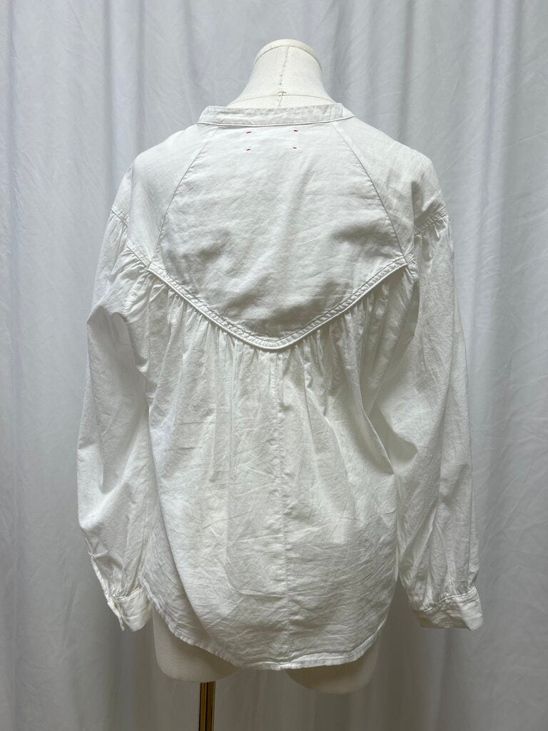 Xirena Cotton Long Sleeve Quarter Button Up