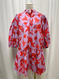 Farm Rio Lobster Print Mini Dress