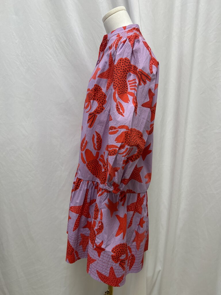 Farm Rio Lobster Print Mini Dress