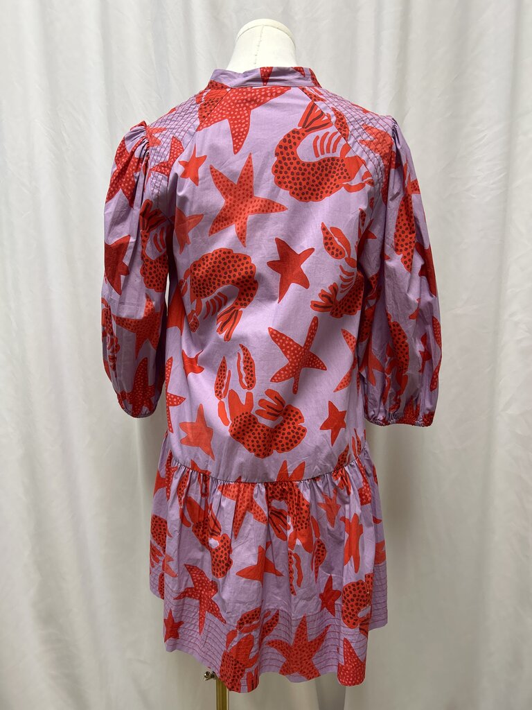 Farm Rio Lobster Print Mini Dress