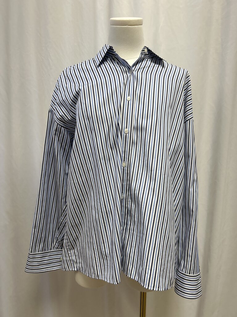 Nili Lotan Pinstripes Button Up