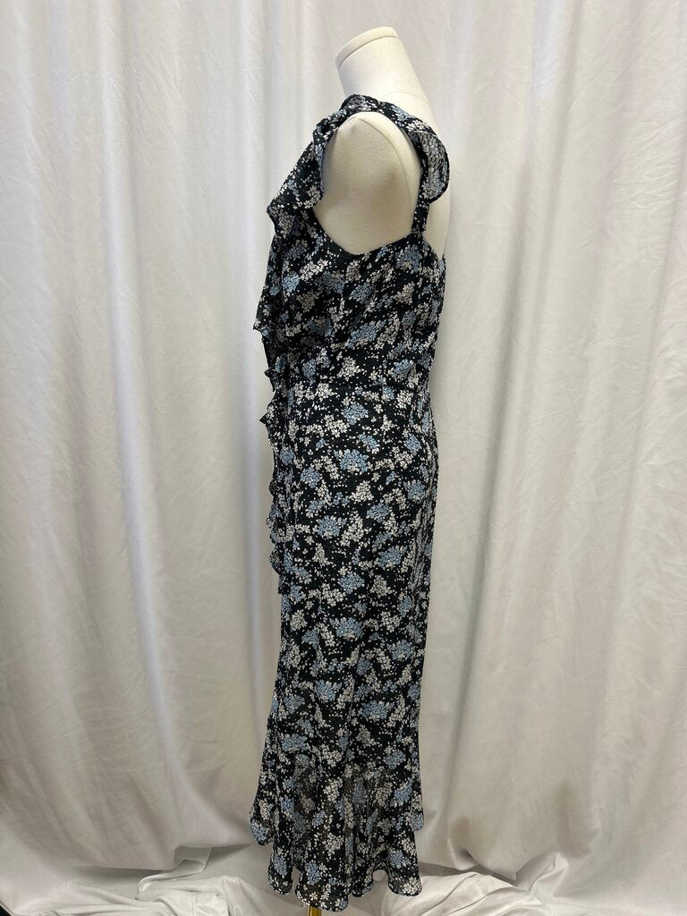 Veronica Beard Amal Floral Silk Dress