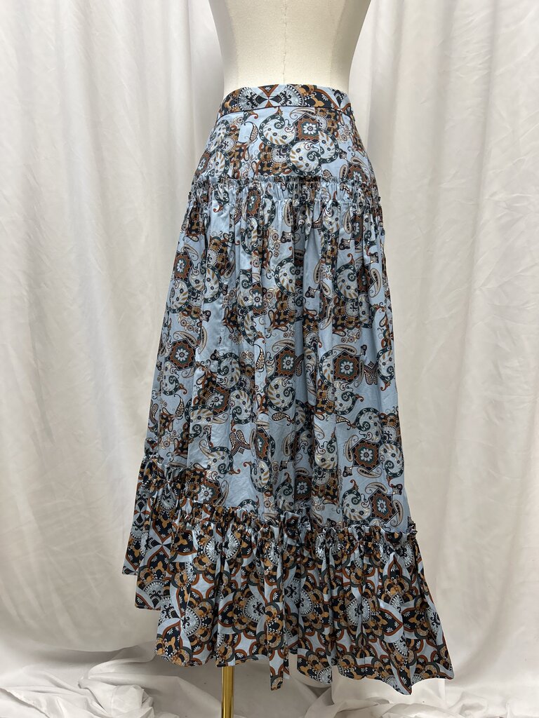 Cara Cara Floral Tiered Maxi Skirt
