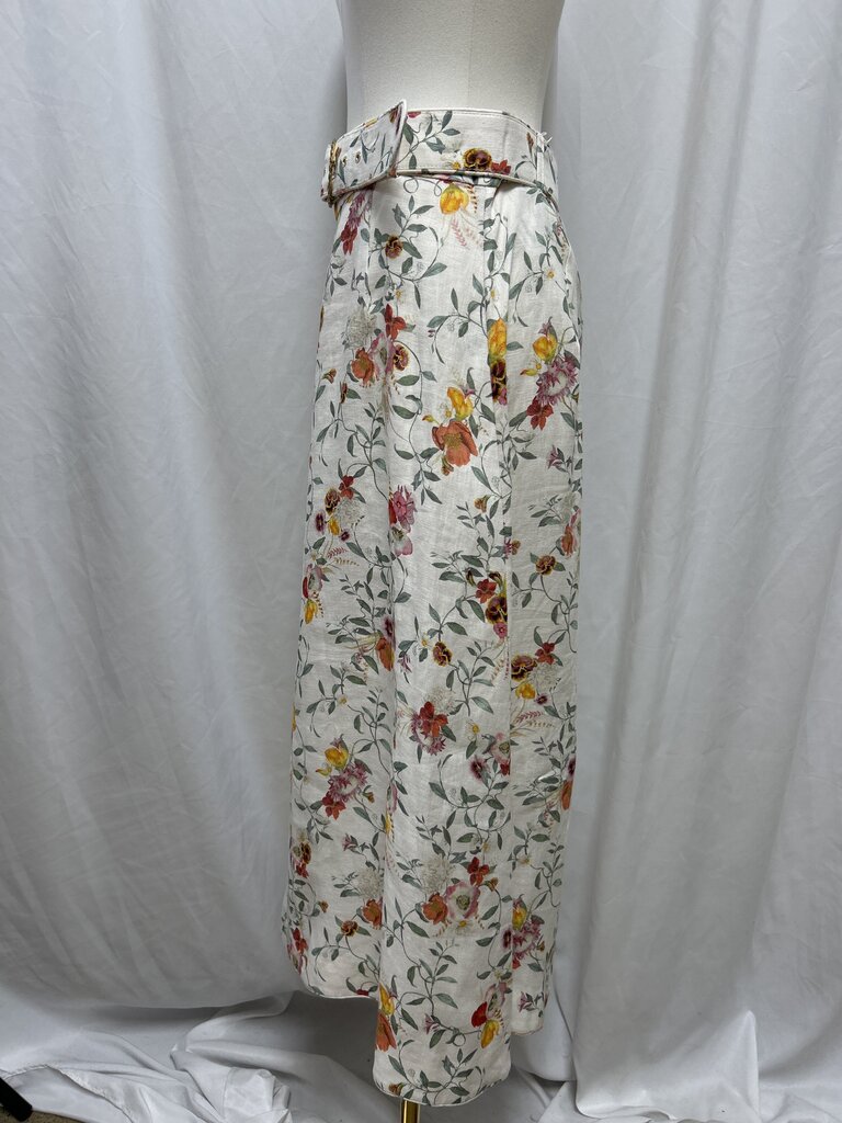 Zimmermann Belted Linen Maxi Skirt