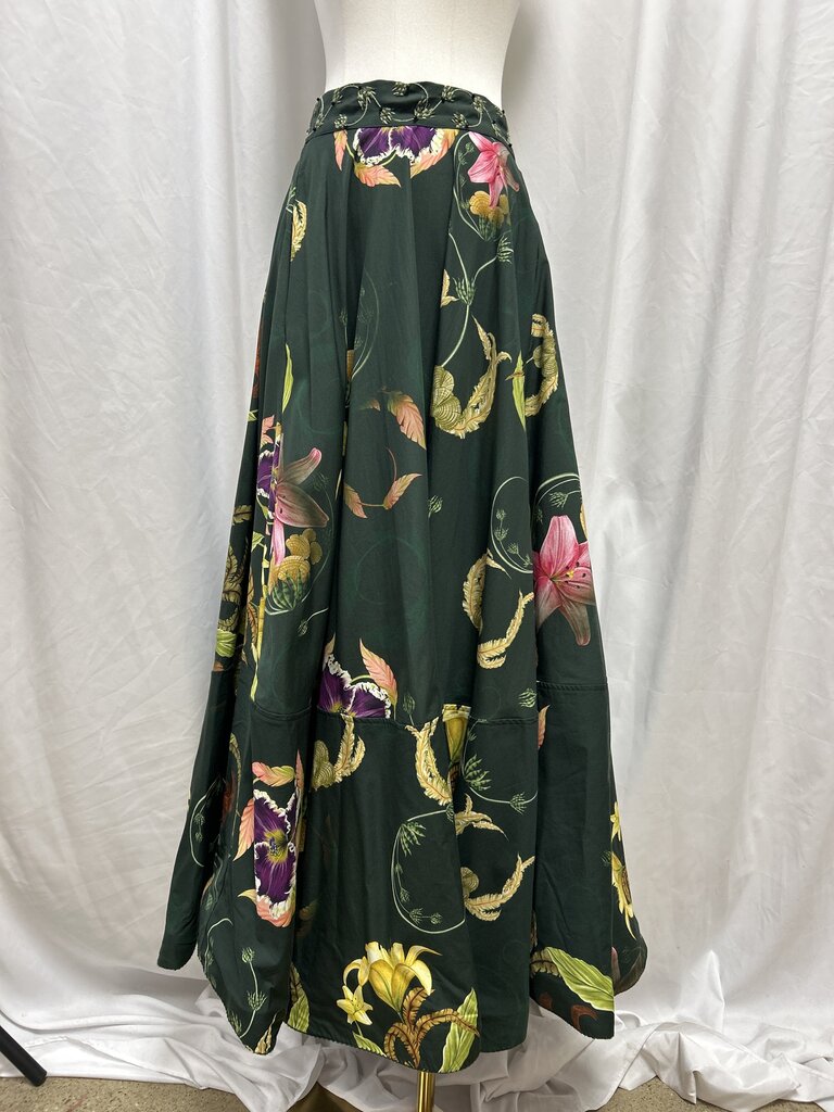Agua Bendita Floral Print Maxi Skirt