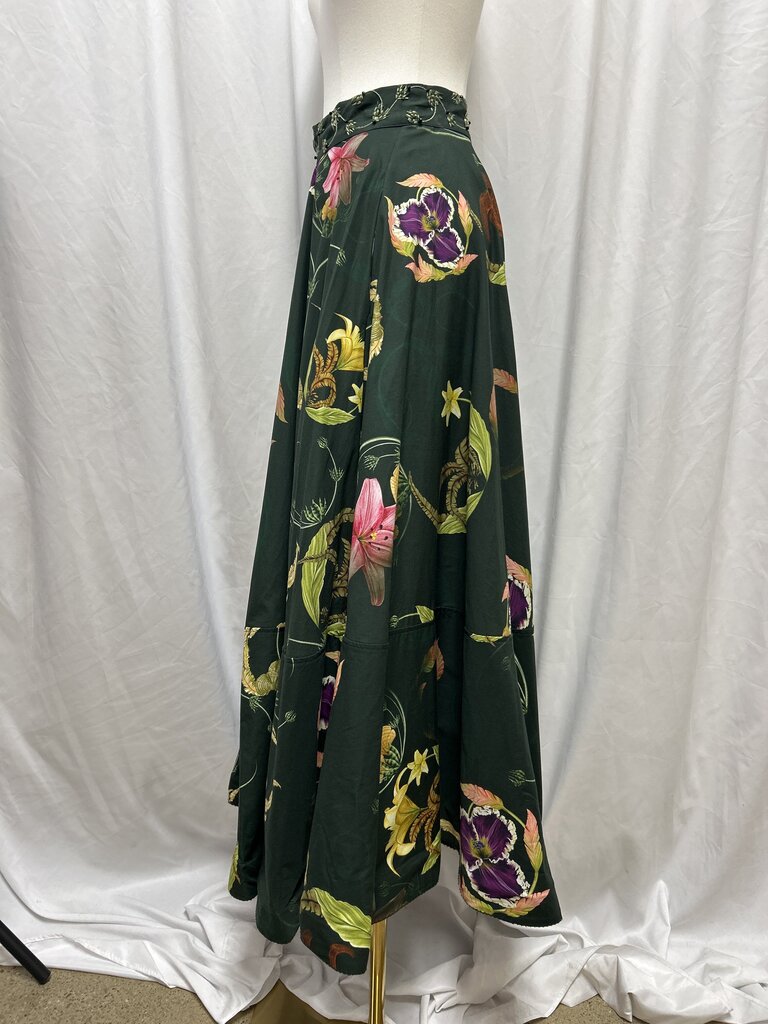 Agua Bendita Floral Print Maxi Skirt
