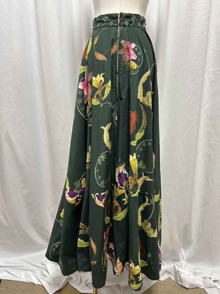 Agua Bendita Floral Print Maxi Skirt